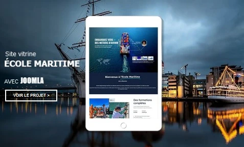 Site internet de l'École Maritime de La Réunion réalisé par AgenceSolution