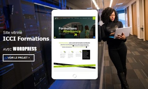 Site internet ICCI Formations réalisé par AgenceSolution à La Réunion